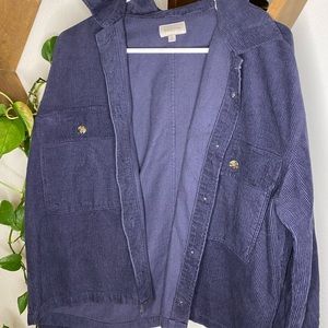 Corduroy blue light weight jacket